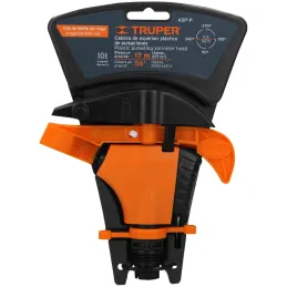 Aspersor Plastico Entrada 1/2" Solo Cabeza Alcance 8.5m, Area 360, 50 PSI, ASP-P 10333 Truper Truper-Aspersor Plastico Entrada 1