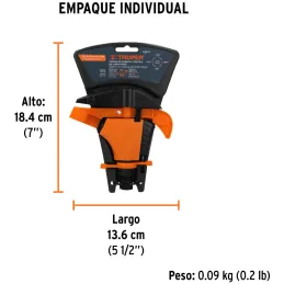 Aspersor Plastico Entrada 1/2" Solo Cabeza Alcance 8.5m, Area 360, 50 PSI, ASP-P 10333 Truper Truper-Aspersor Plastico Entrada 1