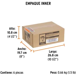 Aspersor Plastico Entrada 1/2" Solo Cabeza Alcance 8.5m, Area 360, 50 PSI, ASP-P 10333 Truper Truper-Aspersor Plastico Entrada 1