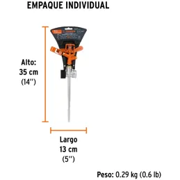 Aspersor Metalico 2 Vias 3/4", Estaca 21cm, Alcance 10.4m, Area 360, 50 PSI, Para conexion en serie, DOS-11X 10330 Truper Truper