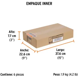 Aspersor Metalico 2 Vias 3/4", Estaca 21cm, Alcance 10.4m, Area 360, 50 PSI, Para conexion en serie, DOS-11X 10330 Truper Truper