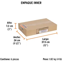 Aspersor Metalico 1 Via 3/4", Estaca 21cm, Alcance 10.4m, Area 360, 50 PSI, DOS-11 10327 Truper Truper-Aspersor Metalico 1 Via 3