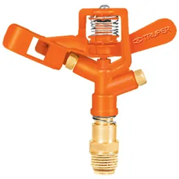 Aspersor Metalico Solo Cabeza Altura Ajustable Entrada 1/2", Alcance 10.4m, Area 360, 50 PSI, DOS 10324 Truper Truper-Aspersor M