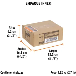Aspersor Metalico Solo Cabeza Altura Ajustable Entrada 1/2", Alcance 10.4m, Area 360, 50 PSI, DOS 10324 Truper Truper-Aspersor M