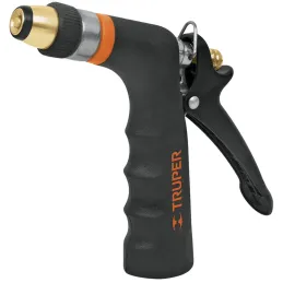 Pistola de Riego 2 Funciones Metalica Boquilla Regulable, Resorte inoxidable, Clip par Flujo continuo, PR-202 18476 Truper Trupe