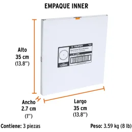 Discos Sierra para Madera 12" Centro 1", 80 Dientes de carburo de tungsteno, ST-1280E 12684 Truper Truper-Discos Sierra para Mad