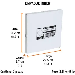 Discos Sierra para Madera 10" Centro 5/8", 60 Dientes de carburo de tungsteno, ST-1060 18306 Truper Truper-Discos Sierra para Ma