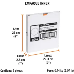 Discos Sierra para Madera 7-1/4" Centro 5/8", 20 Dientes de carburo de tungsteno, ST-720 18299 Truper Truper-Discos Sierra para 