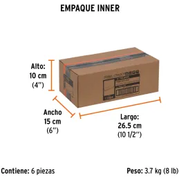 Piedras para Asentar 200 x 50 mm Grano 150 / 240 Espesor 1", Carburo de Silicio, PIAS-108 11668 Truper Truper-Piedras para Asent