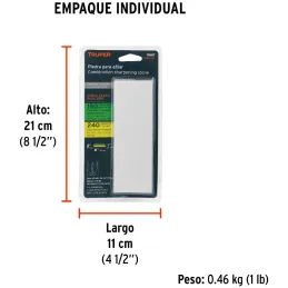 Piedras para Asentar 150 x 50 mm Grano 150 / 240 Espesor 1", Carburo de Silicio, PIAS-109 11667 Truper Truper-Piedras para Asent