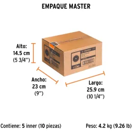 Discos Diamantados 7" Segmentado Cortes Rapido, 2.4mm, DDT-806D 11580 Truper Truper-Discos Diamantados 7" Segmentado Cortes Rapi
