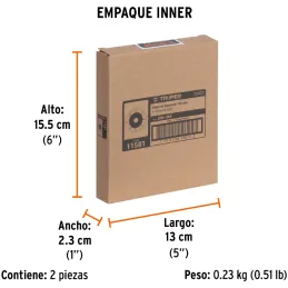 Discos Diamantados 4" Segmentado Cortes Rapido, 2.2mm, DDT-832D 11581 Truper Truper-Discos Diamantados 4" Segmentado Cortes Rapi