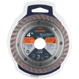 Discos Diamantados 4" x2.2mm Turbo Uso General Truper 12979 Truper-Discos Diamantados 4" x2.2mm Turbo Uso General Truper 12979 R