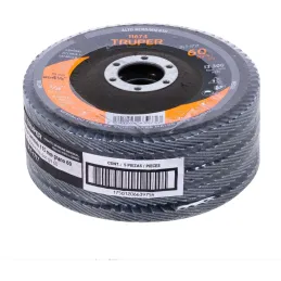 Discos Flap Discs Laminado 4-1/2" G60 Lija de Zirconia, DLT-1717 11674 Truper Truper-Discos Flap Discs Laminado 4-1/2" G60 Lija 
