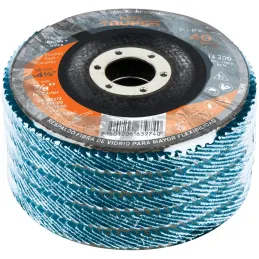 Discos Flap Discs Laminado 4-1/2" G40 Lija de Zirconia, DLT-1716 11673 Truper Truper-Discos Flap Discs Laminado 4-1/2" G40 Lija 
