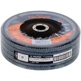 Discos Flap Discs Laminado 7" G60 Lija de Zirconia, DLT-1731 11677 Truper Truper-Discos Flap Discs Laminado 7" G60 Lija de Zirco