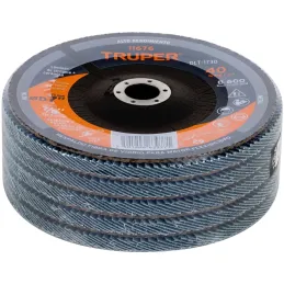 Discos Flap Discs Laminado 7" G40 Lija de Zirconia, DLT-1730 11676 Truper Truper-Discos Flap Discs Laminado 7" G40 Lija de Zirco