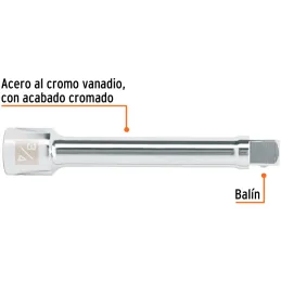 Extensiones, encastre 3/4" Diametro 25.4 mm Largo 8", en acero al cromo vanadio, E-5661 13904 Truper Truper-Extensiones, encastr