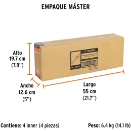 Palanca corrediza, Encastre 3/4" Largo 18", en acero al cromo vanadio, C-5685 13912 Truper Truper-Palanca corrediza, Encastre 3/