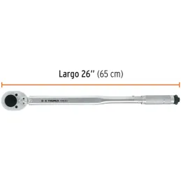 Torquimetro de Golpe, Encastre 3/4" 50-300lb 67-406Nm Largo 660mm, acero al carbono, TORQ-3/4 13547 Truper Truper-Torquimetro de