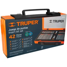 Juegos de 42 Piezas Bristol Allen Torx Hexagonales L30-75mm E1/2-3/8 EM Truper 17809 Truper-Juegos de 42 Piezas Bristol Allen To