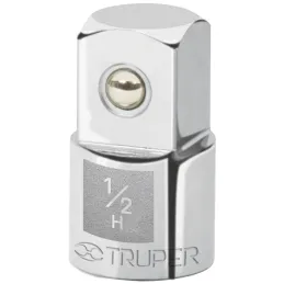 Adaptador Encastre 1/2" Hembra x3/4" Macho CrVanadio Truper 13426 Truper-Adaptador Encastre 1/2" Hembra x3/4" Macho CrVanadio Tr