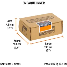 Adaptador Encastre 3/8" Hembra x1/4" Macho CrVanadio Truper 13423 Truper-Adaptador Encastre 3/8" Hembra x1/4" Macho CrVanadio Tr