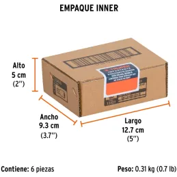 Adaptador Encastre 3/8" Hembra x1/2" Macho CrVanadio Truper 13420 Truper-Adaptador Encastre 3/8" Hembra x1/2" Macho CrVanadio Tr