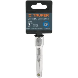 Extension Largo 3" encastre 3/8" Largo 3", en Acero al Cromo vanadio, Diametro 13 mm, E-5260 13663 Truper Truper-Extension Largo
