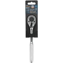 Ratchet Matraca de Liberacion Rapida, Cabeza de Pera, Encastre 3/8" Largo 7", Acero al cromo vanadio, M-5249 13659 Truper Truper