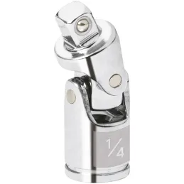 Cardan, encastre 1/4" Largo 1 3/4", giros hasta 65 grados, para lugares de difil acceso, N-4770 13226 Truper Truper-Cardan, enca