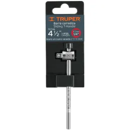 Palanca Corrediza de encastre 1/4" Largo 4-1/2", en Acero al cromo vanadio, C-4785 13217 Truper Truper-Palanca Corrediza de enca