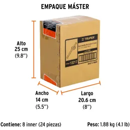 Palanca Corrediza de encastre 1/4" Largo 4-1/2", en Acero al cromo vanadio, C-4785 13217 Truper Truper-Palanca Corrediza de enca