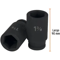 Dados 1-3/8" E3/4 Impacto Tubulares Hexagonales CrMolibdeno, Truper 12440 Truper-Dados 1-3/8" E3/4 Impacto Tubulares Hexagonales