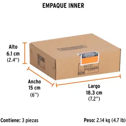 Dados 1-3/8" E3/4 Impacto Tubulares Hexagonales CrMolibdeno, Truper 12440 Truper-Dados 1-3/8" E3/4 Impacto Tubulares Hexagonales