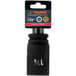 Dados 1-1/4" E3/4 Impacto Tubulares Hexagonales CrMolibdeno, Truper 12438 Truper-Dados 1-1/4" E3/4 Impacto Tubulares Hexagonales