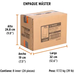 Dados 1-1/4" E3/4 Impacto Tubulares Hexagonales CrMolibdeno, Truper 12438 Truper-Dados 1-1/4" E3/4 Impacto Tubulares Hexagonales