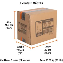 Dados 1-1/8" E3/4 Impacto Tubulares Hexagonales CrMolibdeno, Truper 12436 Truper-Dados 1-1/8" E3/4 Impacto Tubulares Hexagonales