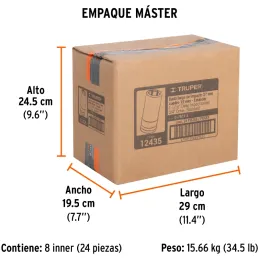 Dados 1-1/16" E3/4 Impacto Tubulares Hexagonales CrMolibdeno, Truper 12435 Truper-Dados 1-1/16" E3/4 Impacto Tubulares Hexagonal
