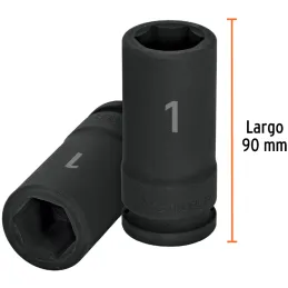 Dados 1" E3/4 Impacto Tubulares Hexagonales CrMolibdeno, Truper 12434 Truper-Dados 1" E3/4 Impacto Tubulares Hexagonales CrMolib