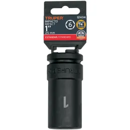 Dados 1" E3/4 Impacto Tubulares Hexagonales CrMolibdeno, Truper 12434 Truper-Dados 1" E3/4 Impacto Tubulares Hexagonales CrMolib