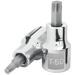 Dados Punta Torx T-50 E1/2 CrVanadio Truper 13439 Truper-Dados Punta Torx T-50 E1/2 CrVanadio Truper 13439 Fabricado en acero al