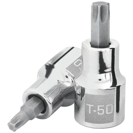 Dados Punta Torx T-50 E1/2 CrVanadio Truper 13439 Truper-Dados Punta Torx T-50 E1/2 CrVanadio Truper 13439 Fabricado en acero al