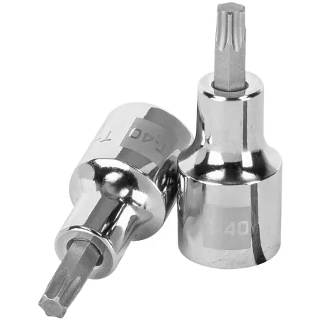 Dados Punta Torx T-40 E1/2 CrVanadio Truper 13437 Truper-Dados Punta Torx T-40 E1/2 CrVanadio Truper 13437 Fabricado en acero al