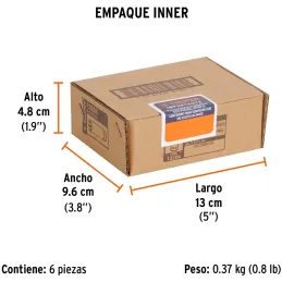 Dados 12mm E1/4 Tubulares Hexagonales CrVanadio, Truper 13206 Truper-Dados 12mm E1/4 Tubulares Hexagonales CrVanadio, Truper 132