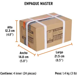 Dados 11mm E1/4 Tubulares Hexagonales CrVanadio, Truper 13205 Truper-Dados 11mm E1/4 Tubulares Hexagonales CrVanadio, Truper 132