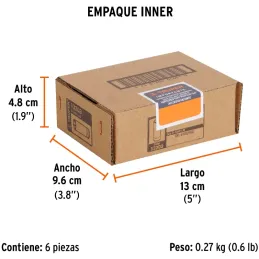 Dados 9mm E1/4 Tubulares Hexagonales CrVanadio, Truper 13203 Truper-Dados 9mm E1/4 Tubulares Hexagonales CrVanadio, Truper 13203