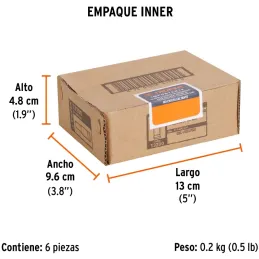 Dados 6mm E1/4 Tubulares Hexagonales CrVanadio, Truper 13200 Truper-Dados 6mm E1/4 Tubulares Hexagonales CrVanadio, Truper 13200