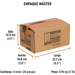 Dados 6mm E1/4 Tubulares Hexagonales CrVanadio, Truper 13200 Truper-Dados 6mm E1/4 Tubulares Hexagonales CrVanadio, Truper 13200