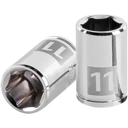 Dados 11mm E1/4 Hexagonales CrVanadio, Truper 13173 Truper-Dados 11mm E1/4 Hexagonales CrVanadio, Truper 13173 Fabricado en acer